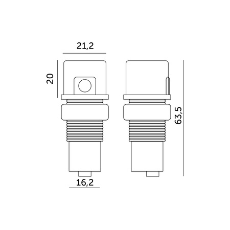 Aufputz-Dämmerungssensor 360° Weiß LX501 Kobi