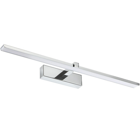 LED-Spiegelleuchte 12W, Badezimmer-Wandleuchte 840lm Chrom neutral 60cm VENUS LUMILED