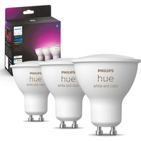 3PAK LED-Glühbirne GU10 5.7W CCT RGB PHILIPS HUE Weiß & COLOR Ambiente Bluetooth Zigbee