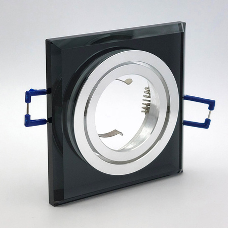 Flush Mount GU10 Halogen Einbaustrahler Mesh Schwarz Quadratisch Kobi