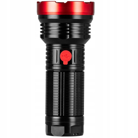 LED Pro Taktische Taschenlampe Wiederaufladbarer Suchscheinwerfer USB-C 20W 2000lm IPX5 VAYOX