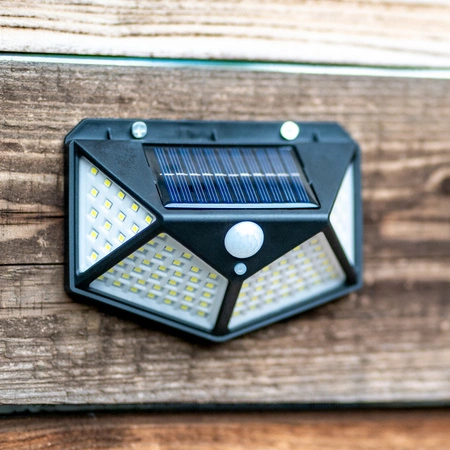 LED-Strahler, Solar-LED-Flutlicht IP44 6500K mit Bewegungs- und Dämmerungssensor VERIS LUMILED