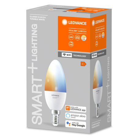 E14 B35 LED Lampen 5W 470lm CCT LEDVANCE SMART+ WiFi Dimmbar