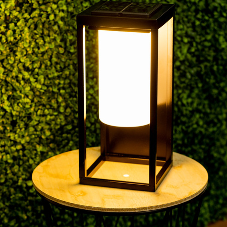 LED-Außen-Solarlampe für den Garten stehend 3000K IP44 28,5cm Dämmerungssensor