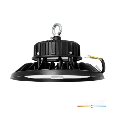 Hohe Bucht LED Industrieleuchte 100W 14000lm 4000K Neutral Schwarz IP66 IK10 Rio Pro Kobi