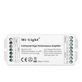 5-Kanal-VERSTÄRKER für Mi-Light LED-Streifen - PA5