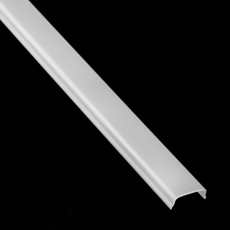 Aluminium LED-Profil KM34 mit Milchglasabdeckung und Endkappen, 1m Silber LUMILED