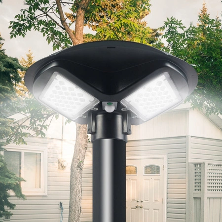 Lichtmast 3m Mast für Straßenlaternen Laternen Rund Schwarz