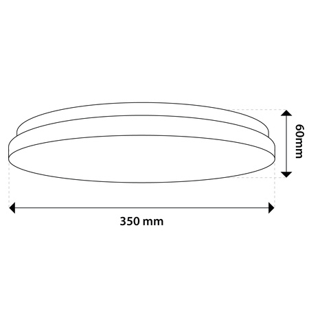 LED Plafond Aufbaumontage 24W 4000K CELIS Rund IP44 Bewegungsmelder ALS LUMILED