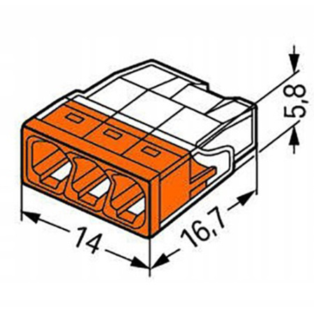 Schnellverbinder Installationsverbinder-Set Set mit 100 Teilen – 20 x 2 x 2 30 x 3 x 2 30 x 4 x 2 20 x 5 x 2 + Organizer-Koffer
