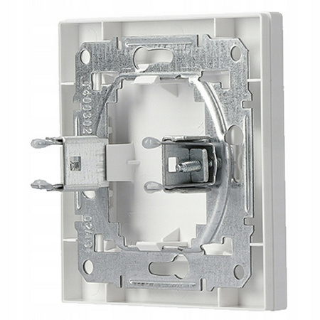 Weiße Endkappe mit SCHNEIDER ASFORA-Rahmen