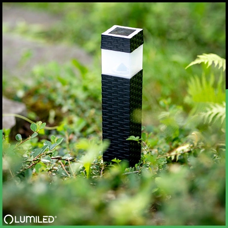 Solar-LED-Lampe, Solar Gartenleuchten mit Dämmerungssensor IP44 4000K PASCAL LUMILED