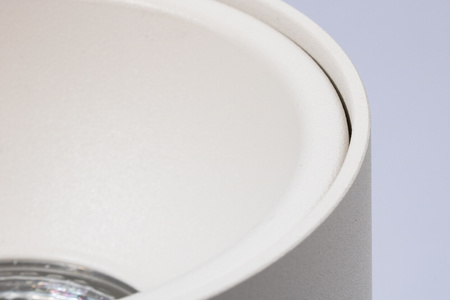 SPOT TUBA Aluminium-Halogen-Anbauleuchte für LED GU10 Rund weiß KIVI KOBI