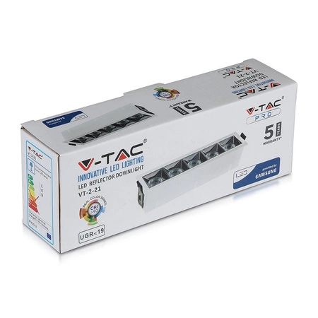 LED Spot 20W 5700K Fixed SMD SAMSUNG CHIP Rechteckige Leuchte VT-2-21 V-TAC
