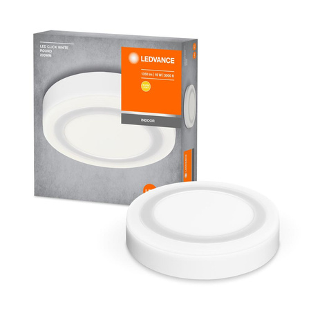 Aufbau-LED-Panel-Deckenleuchte CLICK WHITE 16W 750lm 3000K Warm 20cm LEDVANCE