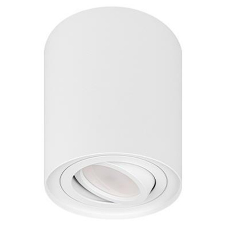 Aufputz Halogen Tuba Reflektor Spot GU10 Rund Beweglich Weiß Geführt