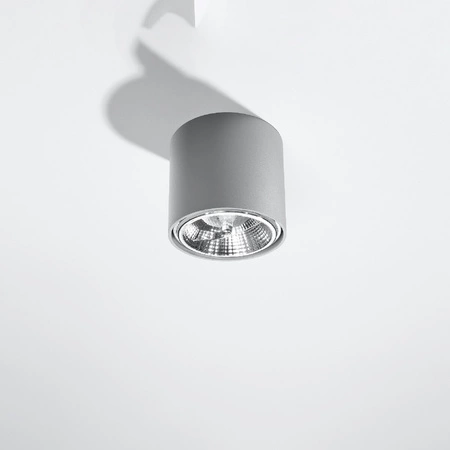 Anbauleuchte TIUBE GU10 Halogen Spot Tuba Grau SOLLUX