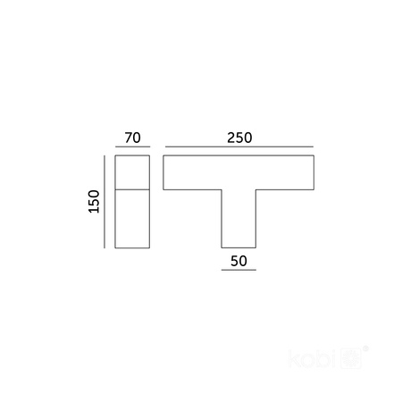T-Verbindungsstück für LED Koline K2 11W 1100lm CCT Schwarz Kobi