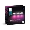 LED Xamento 3x 4.2W IP44 CCT RGB Kreisförmig PHILIPS HUE Bluetooth Badeinbauleuchte