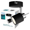 MERANTI GU10 Wandstrahler Beweglich Schwarz PHILIPS