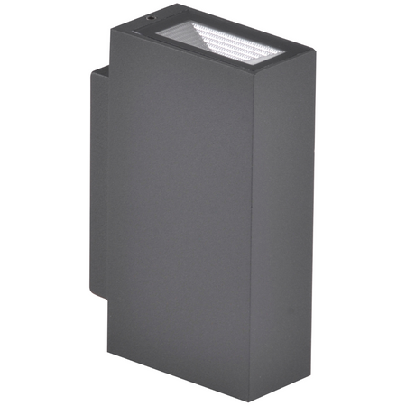 LED Elevation Wandleuchte Graphit oben/unten 2x2,5W 4000K Neutral ORLEAN GOLDLUX (Polux)