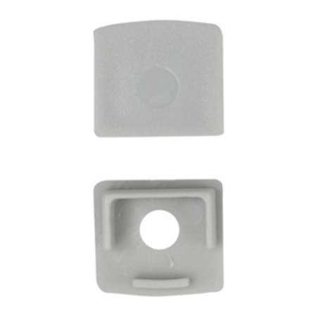 Aluminiumprofil Unterputz für LED Einbau für Gipskarton Platten 1m mit mattiertem Lampenschirm und Ecolight-Endkappen