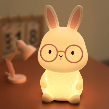LED Kaninchen Dekorative Lampe 1W 3000K RGBW Weiß Rosa Dimmbar Flora Sanico Goldlux