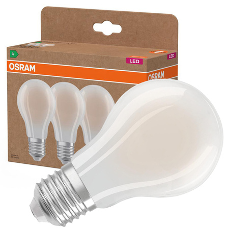 3x LED-Glühbirne A60 E27 7.2W = 100W 1521lm 4000K Neutral 320° Glühfaden CLASSIC ENERGY EFFICIENCY Osram