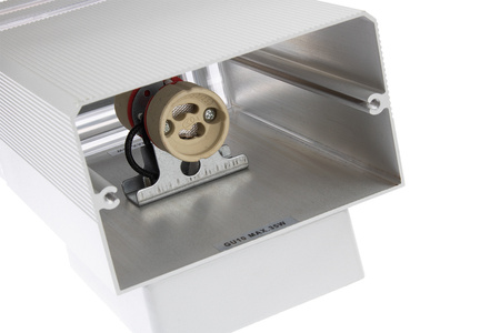 Fassade Wandleuchte doppelt oben unten INEZ DUO LED 2x GU10 ALUMINIUM silber IP54