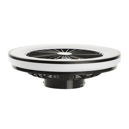 Plafond LED PLAVE Deckenleuchte mit Lüfter 48W CCT Weiß-Schwarz Rund KANLUX