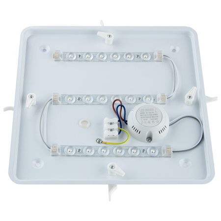 Plafond LED-Decken-Wandleuchte Quadratisch 18W 4000K 27cm IP44