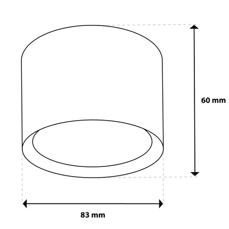 HALOGEN-Anbauleuchte SUNLA Tuba Gx53 LED Spot Wandleuchte Waltz Schwarz und Gold LUMILED