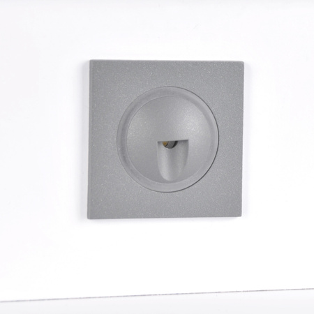 LED-Treppeneinbauleuchte 3W 20lm IP44 4000K graphit quadratisch Q3 GOLDLUX (Polux)