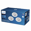 3x LED SPARKLE 5W 2700K Dimmbare kreisförmige LED-Unterputzdose Weiß PHILIPS