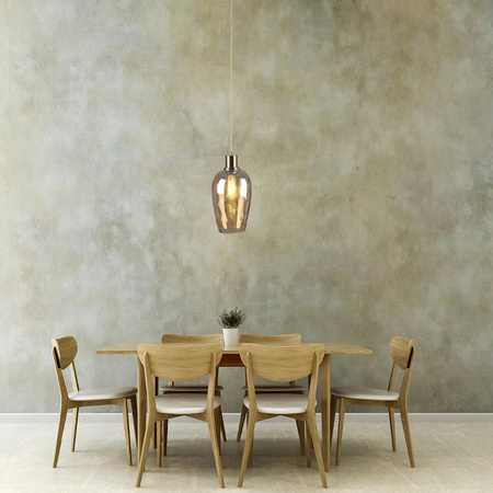 Decke Hängelampe E27 Gold Bernstein Lagri Sanico Goldlux