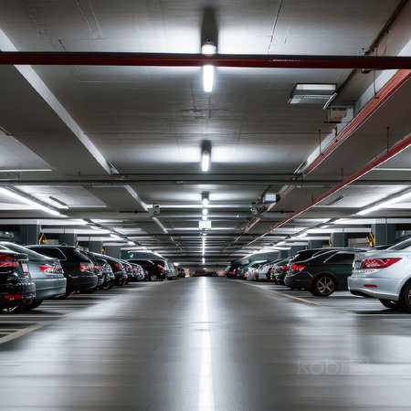 LED hermetische Leuchte 20W 3000lm 4000K Neutral IP65 IK08 Grau Nexforce Kobi