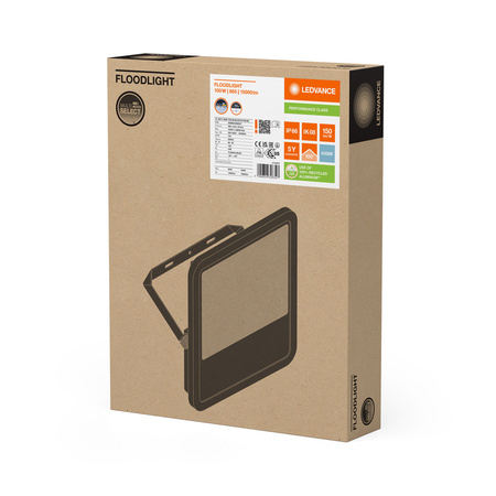 LED-Flutlicht 100W 15000lm 6500K IP66 Schwarz LEDVANCE Flutlicht