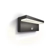 Garten LED Wandleuchte BUSTAN 3.8W Bewegungssensor 4000K Neutral IP44 Anthrazit PHILIPS