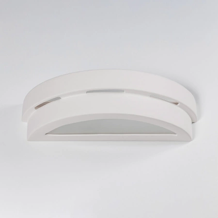 Wandleuchte HELIOS E27 oben/unten Keramik Modern Weiß SOLLUX