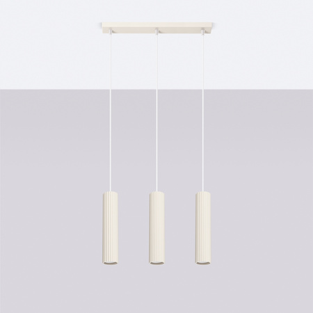 Hängelampe Tuba Spot 3x GU10 Beige Carbon Deep Space SL.1594 Sollux