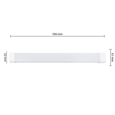 LED-Langfeldleuchte 18W 1820lm 6500K Cold 120° White Flat Masterled