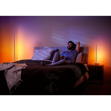 SIGNE GRADIENT LED Eiche Stehleuchte EU/UK 29W CCT RGB PHILIPS HUE Bluetooth Zigbee