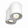 LED Spot Pillar Weiß 2x4.2W CCT PHILIPS HUE Bluetooth Zigbee Deckenleuchte + Dimmschalter