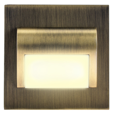 LED-Treppenleuchte 1,2W warmes Messing DECORUS 9 ProVero