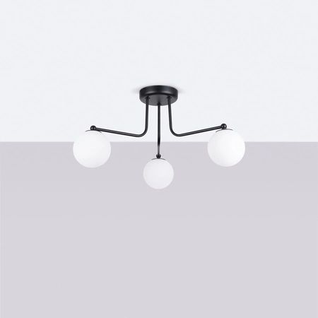 Kronleuchter Decke Pendelleuchte 3x G9 Schwarz Weiß Astral French Sky SL.1662 Sollux