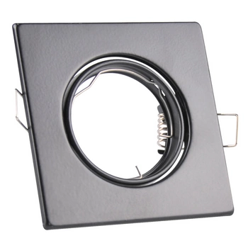 BEWEGLICHE Deckenleuchte OPIN GOLDLUX (Polux) QUADRATISCH SCHWARZER STAHL