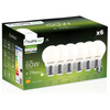 6x LED Lampen E27, Glühbirne P45 7W = 60W 770lm 360° 4000K neutral Milch Glühfaden LUMILED