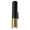Wandleuchte LOOPEZ 2xGU10 Up-Down Elegant Schwarz und Gold SOLLUX