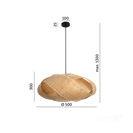 Bambus E27 Boho Bindum Kobi Dekorative Hängelampe