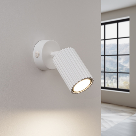 Wandleuchte Wandleuchte Reflektor Tuba Spot GU10 Weiß Carbon Deep Space SL.1541 Sollux